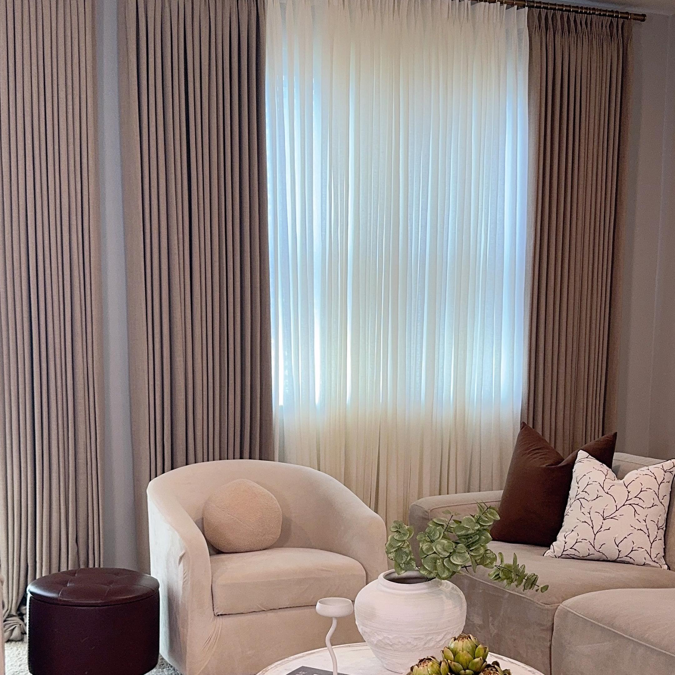 Natural Cloud Linen Bright White Sheer Curtains - Soft Breezy Custom Drapes with Pleated Design | Perfect for Living Room, Bedroom & Nursery Window Treatments