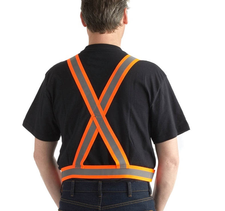 Terra Hi-Vis Safety Belt 451001OR - High Visibility Reflective Work Belt for Construction, Road Work & Night Safety