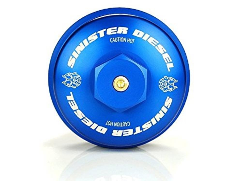 Sinister Diesel Oil Filter Cap Replacement for Ford Powerstroke 2008-2010 6.4L - Heavy Duty Engine Protection & Easy Installation for Trucks & Off-Road Vehicles