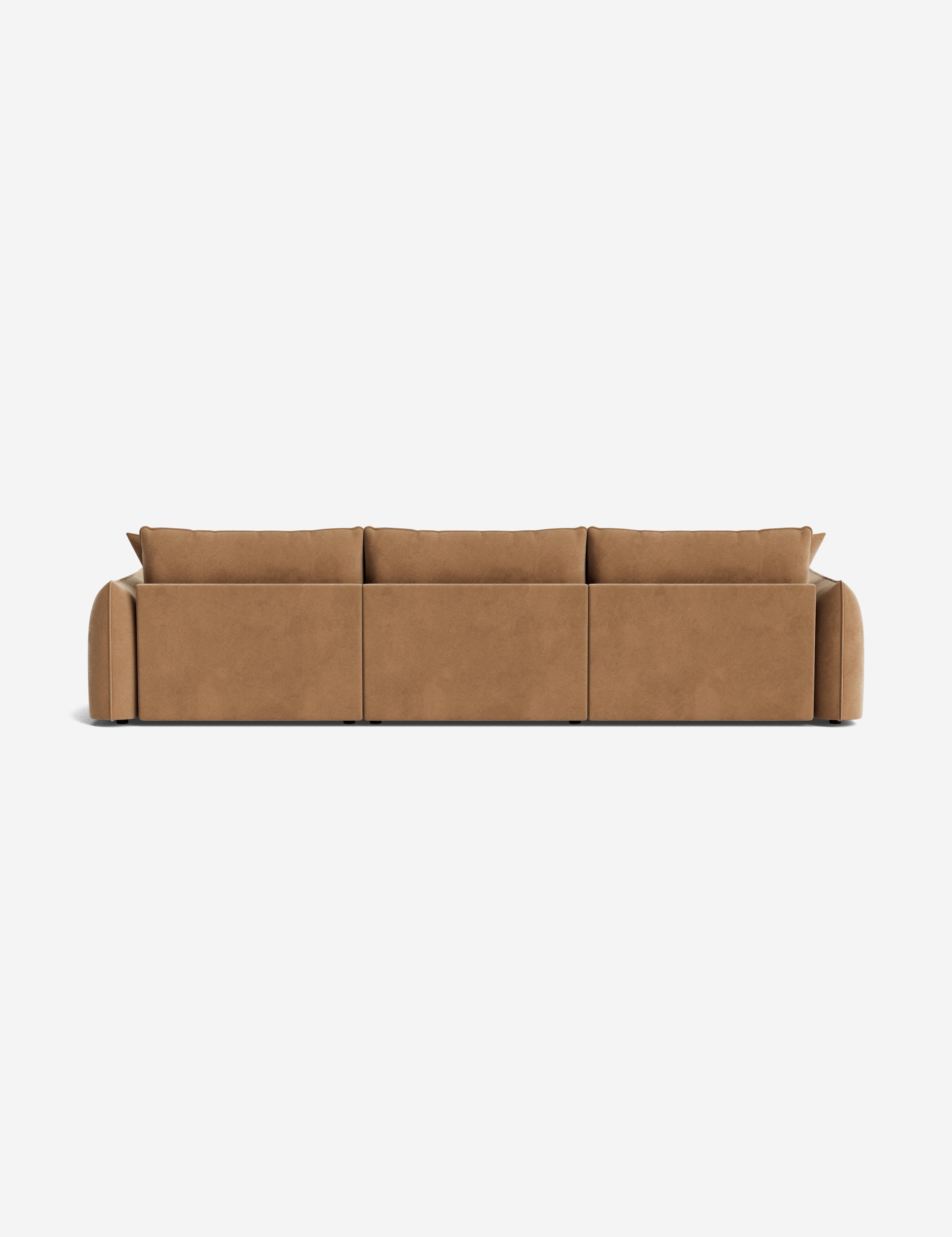 Balmer Sectional Sofa with Ottoman - Modern L-Shaped Couch Set for Living Room, Lounge & Home Theater - Comfortable Fabric Sofa with Chaise & Storage Ottoman