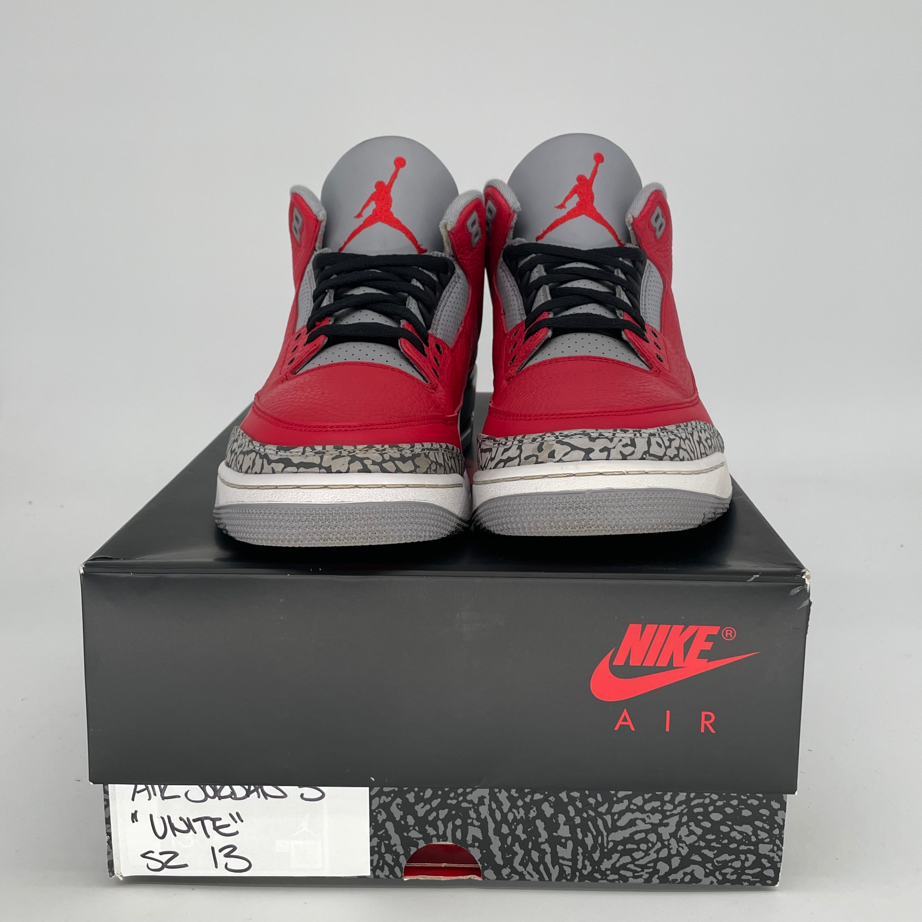 AIR JORDAN 3 UNITE Men's Basketball Shoes Size 13 - Retro Style Sneakers CK5692-600 for Sports & Casual Wear