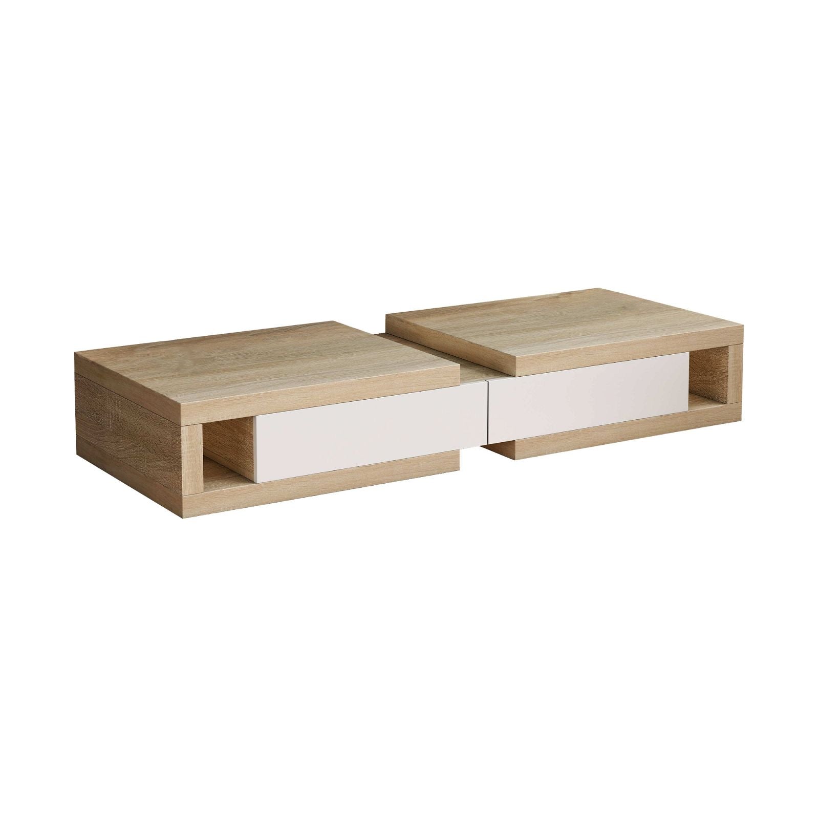 Tauris™ 250cm Light Oak Split Expandable TV Stand - Modern Media Console for Living Room, Bedroom & Home Theater