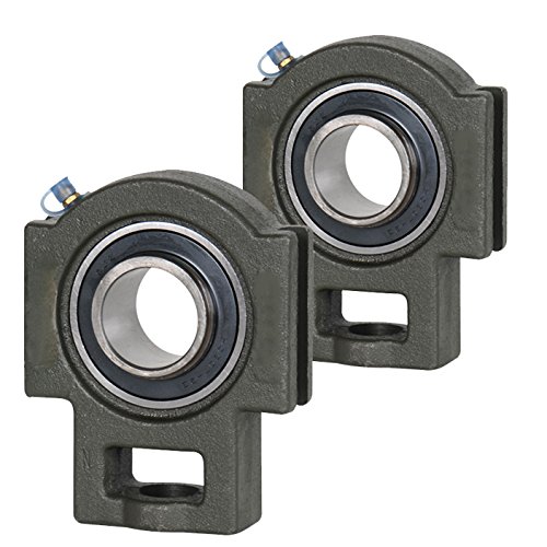 2 Pack Cast Iron Take Up Units 1.9375 Inch - HCT210-31 Mounted Bearing HC210-31+T210 for Conveyor Systems & Industrial Machinery