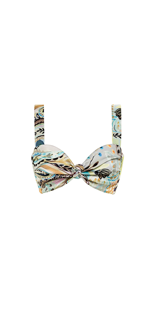 Hayden Bikini Top - St. Barths Floral Print Swimwear | Women's Sexy Beachwear for Pool Party & Summer Vacation