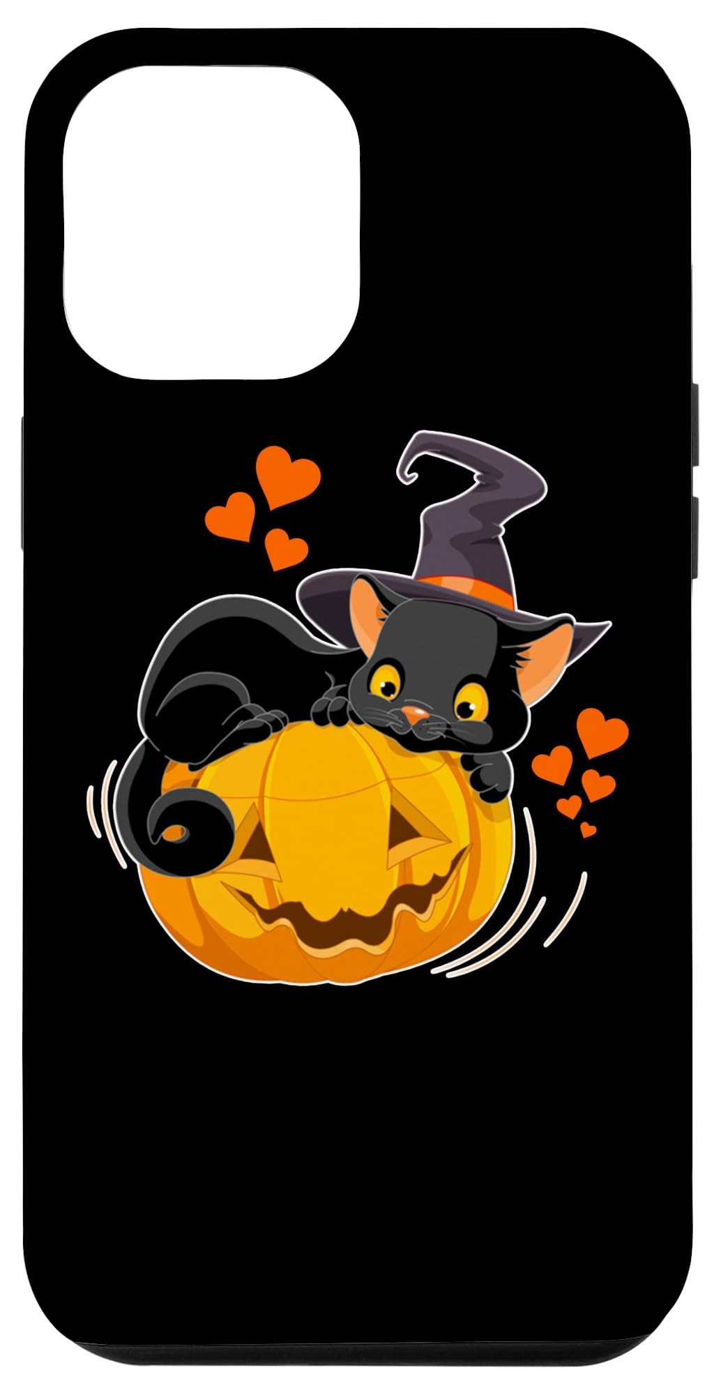 iPhone 12 Pro Max Halloween Case - Witch Hat Cat Design for Women & Girls | Perfect for Costume Parties
