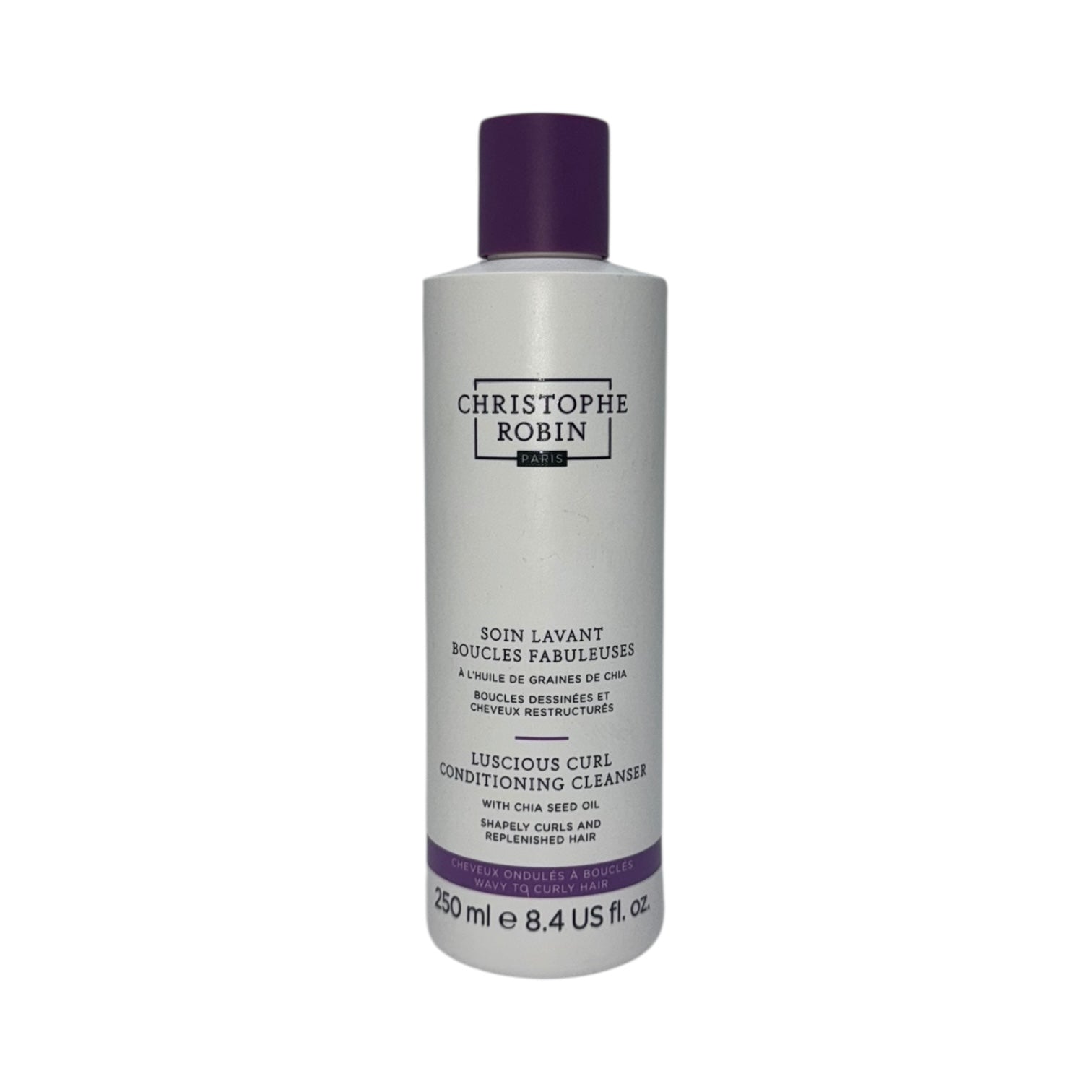 Christophe Robin Luscious Curl Conditioning Cleanser 8.4 oz | Hydrating Shampoo for Curly Hair | Sulfate-Free & Nourishing Formula | Perfect for Daily Curl Care & Frizz Control