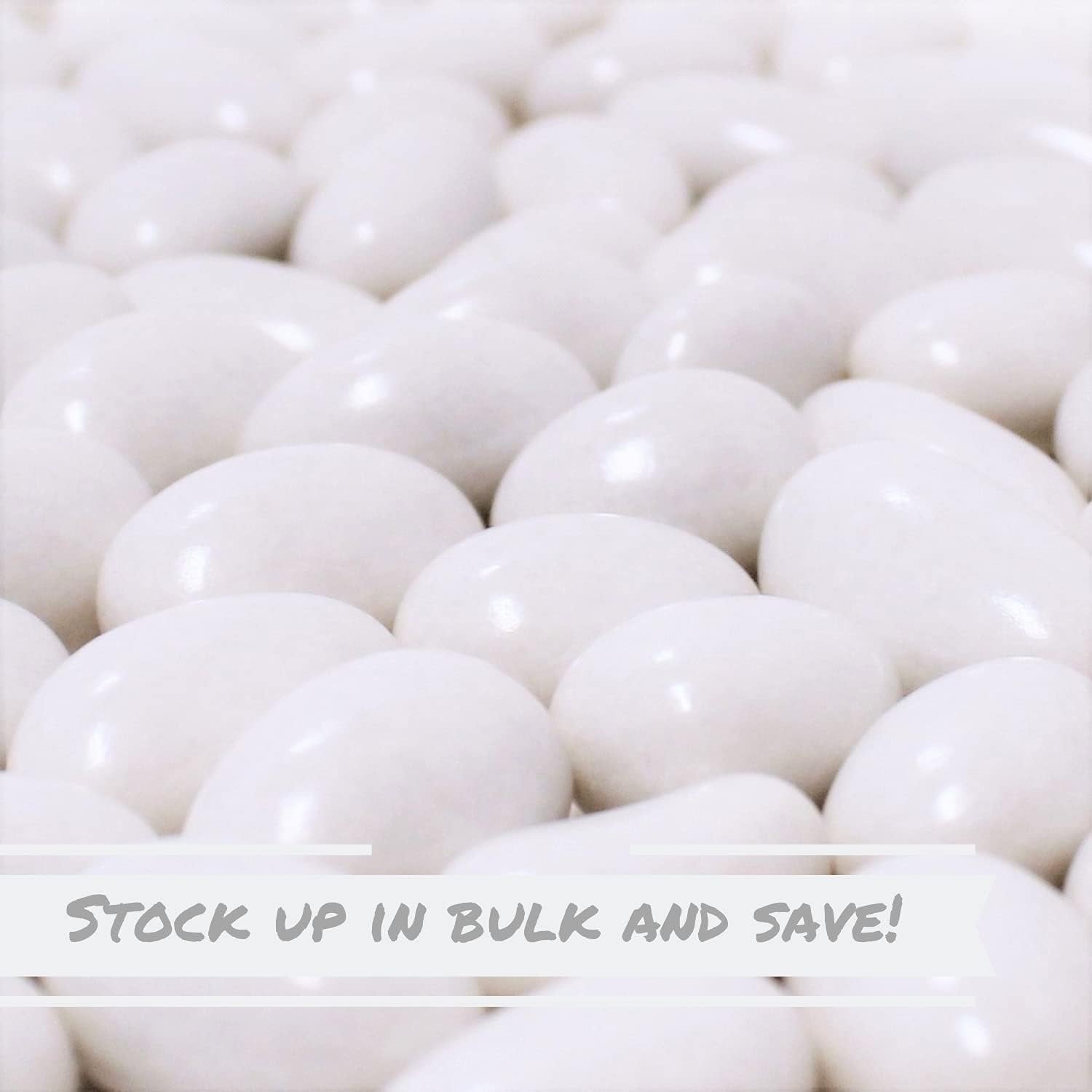 Sugar Free White Jordan Almonds - Delicious Healthy Snack for Diabetics & Keto Diet - Perfect for Weddings, Parties & Gifts