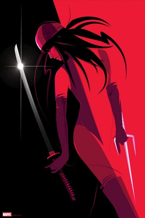 Elektra by Craig Drake - Premium Marvel Comics Art Print Poster - Perfect for Home Decor, Office & Gifts
