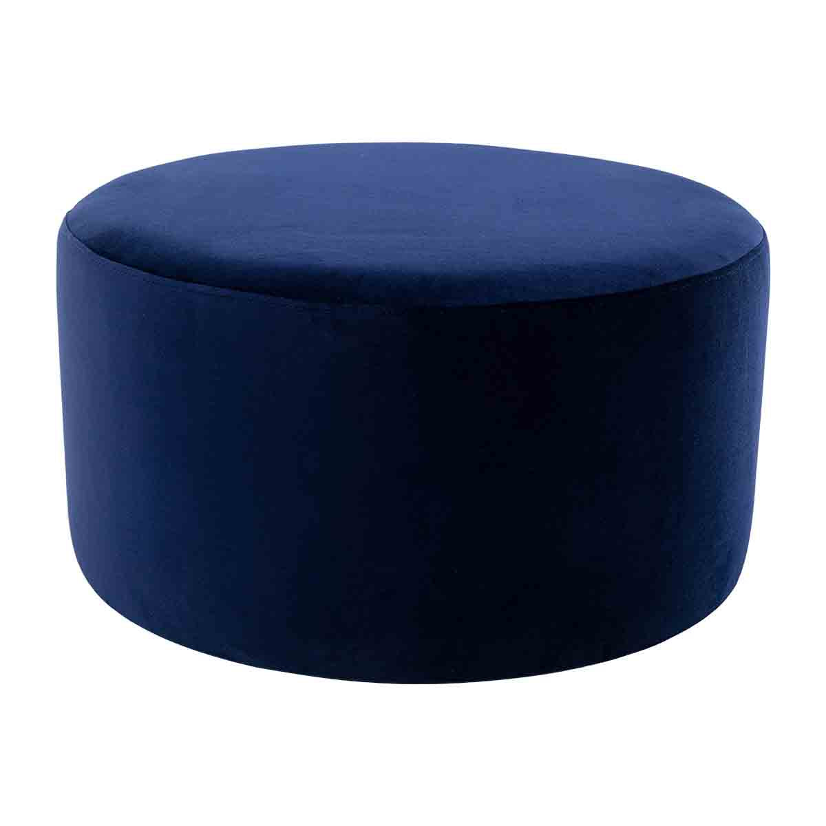 Juliette Velvet Ottoman 70cm - Luxurious Round Footstool for Living Room, Bedroom & Home Decor - Perfect for Extra Seating & Stylish Storage