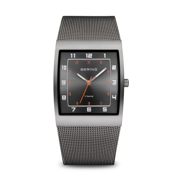 BERING Titanium Watch for Men - Ultra-Lightweight, Waterproof & Scratch-Resistant - Perfect for Business, Travel & Outdoor Adventures