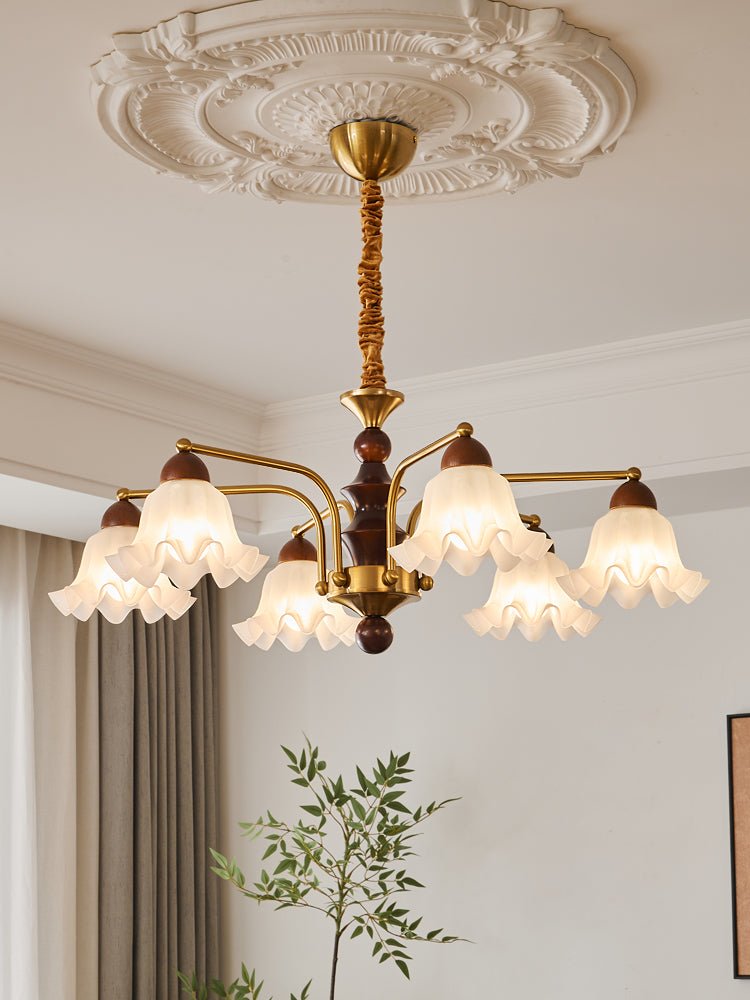 Dioris Crystal Chandelier - Elegant Modern Ceiling Light Fixture for Dining Room, Living Room & Bedroom | Energy Efficient LED Lighting | Perfect for Home Decor & Interior Design