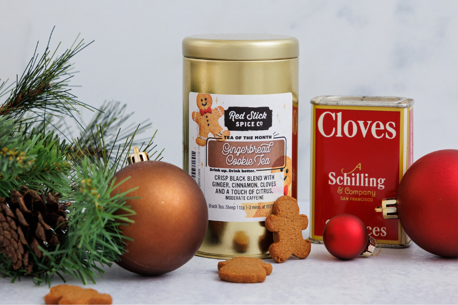 Premium Gingerbread Cookie Black Tea - Holiday Spiced Tea for Christmas & Winter Celebrations - Perfect for Gifting & Cozy Evenings