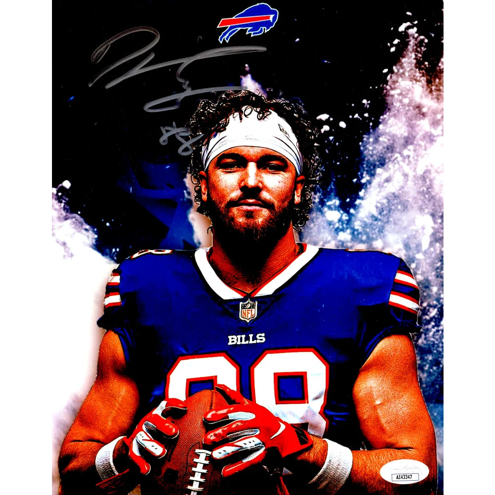 Dawson Knox Autographed 8x10 Photo with JSA COA - Buffalo Bills Memorabilia for Football Fans & Collectors - Perfect for Display, Gifts, and Sports Collections