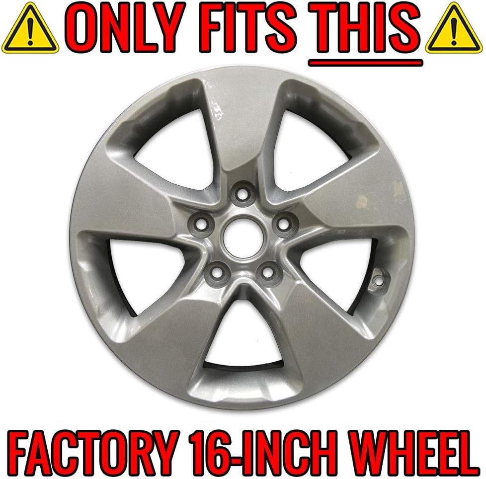 Brighter Design Gloss Black 16-Inch Wheel Skin Overlays for 2017 Kia Soul - Premium Hubcap Covers for Enhanced Style & Protection