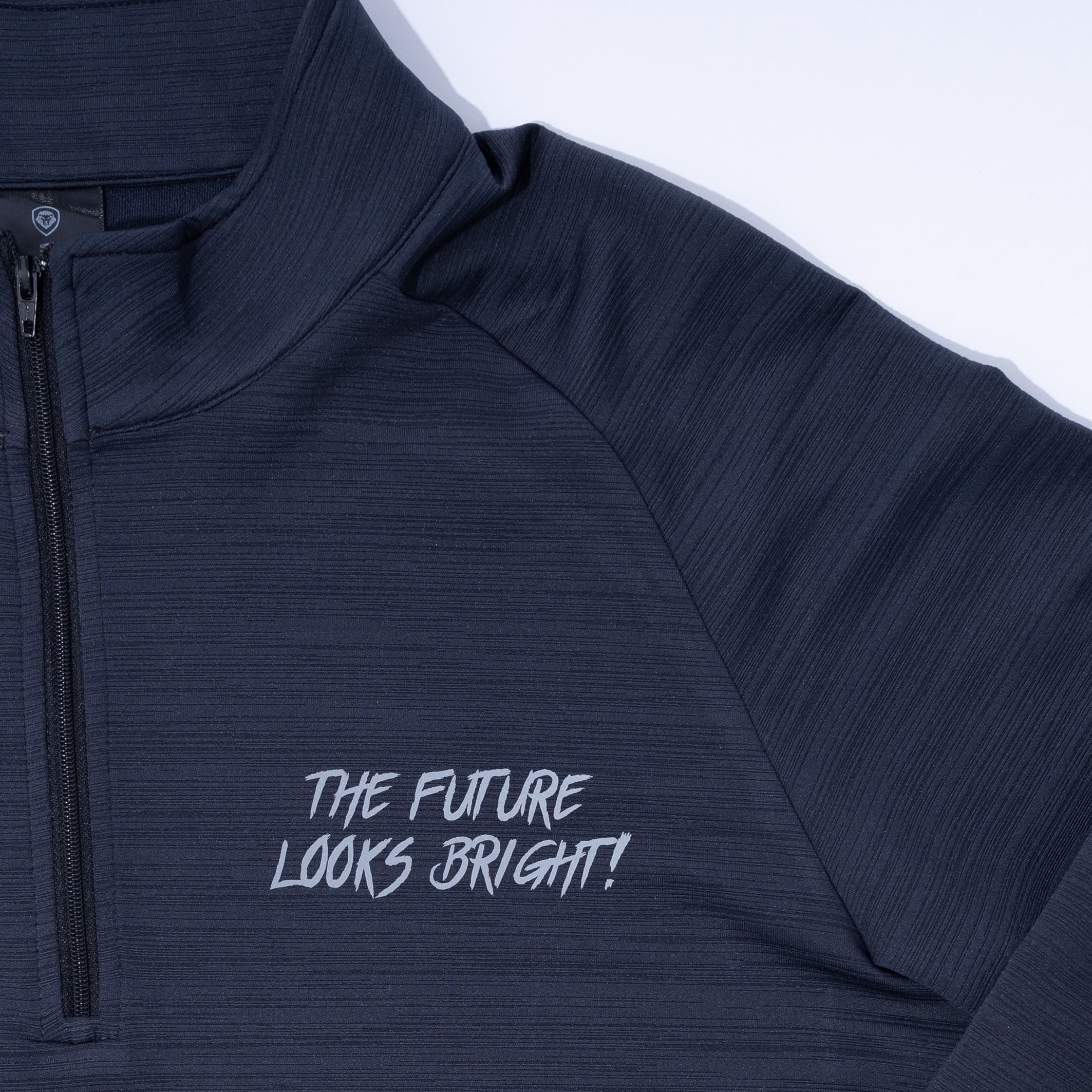 Dark Grey Future Looks Bright Performance 1/4 Zip Pullover - Lightweight Athletic Quarter Zip for Running, Gym & Outdoor Activities