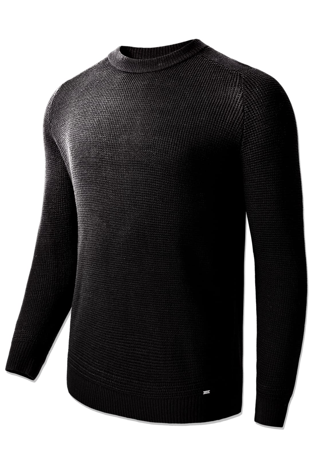 Men's Lightweight Crewneck Sweater - Soft Touch Waffle Stitch Pullover for Men | Comfortable Casual Wear for Fall & Winter
