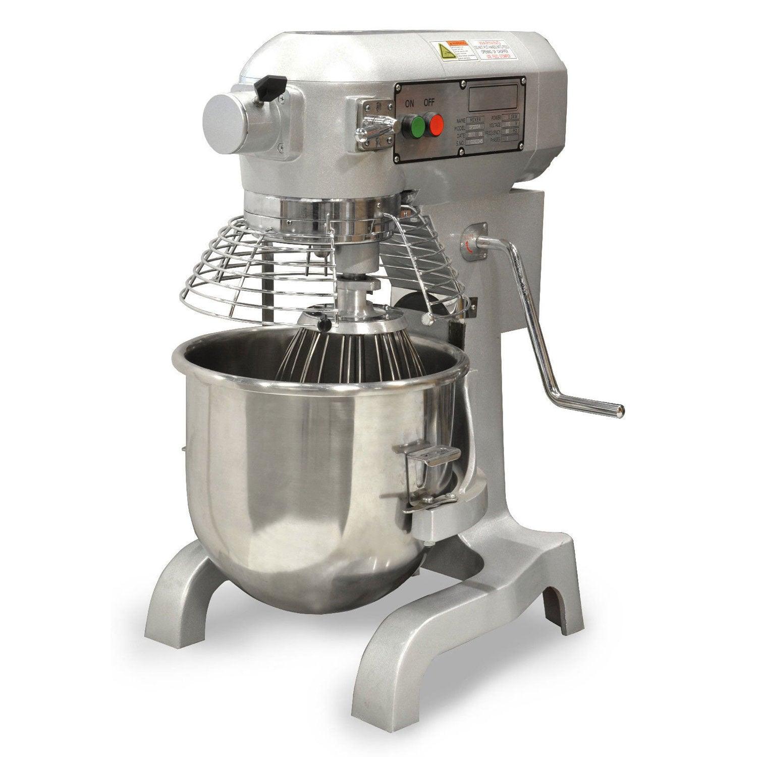 SCRATCH & DENT Nella 20 Qt Commercial Stand Mixer SP200A - Heavy Duty Dough & Baking Mixer for Bakeries, Restaurants & Home Kitchens