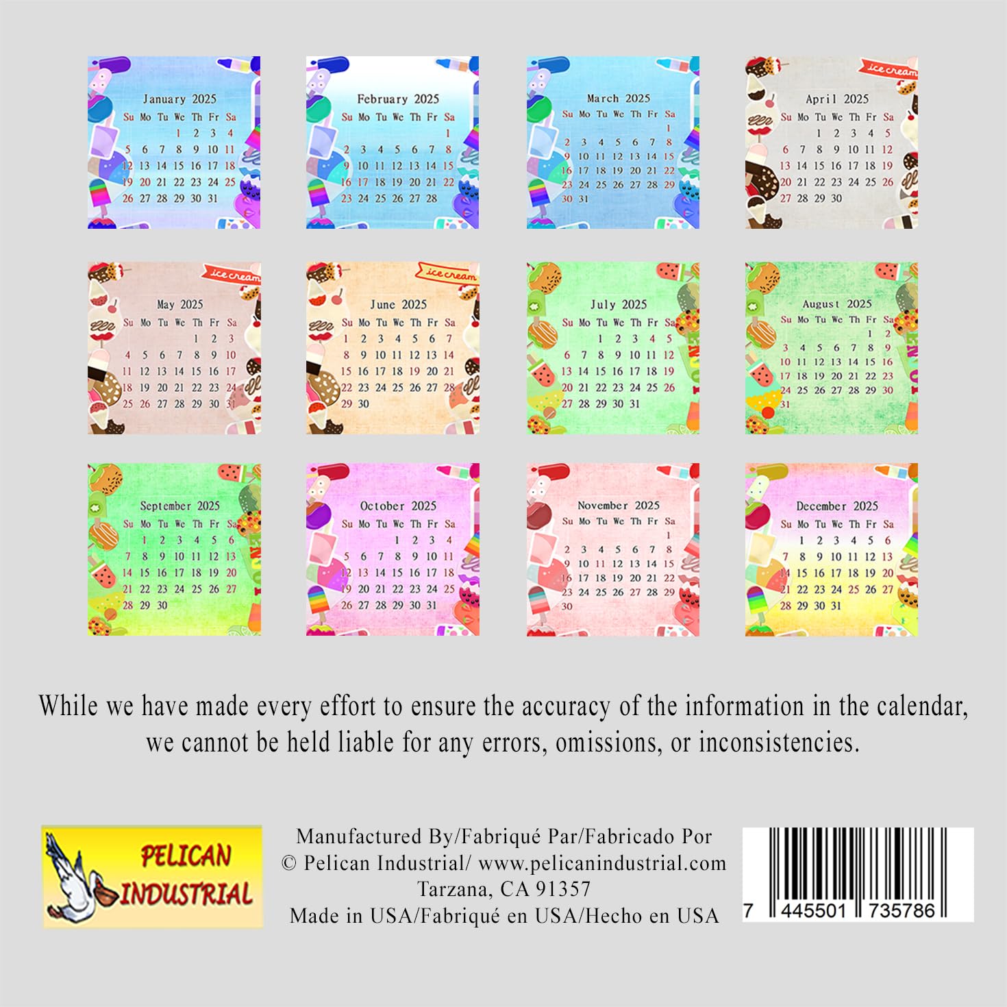 2025 CD-Style Desk Calendar - 12 Month Planner with CD Case Stand | Office Decor, Christmas Gift Idea | Perfect for Home, Office & School Organization (Edition #025)