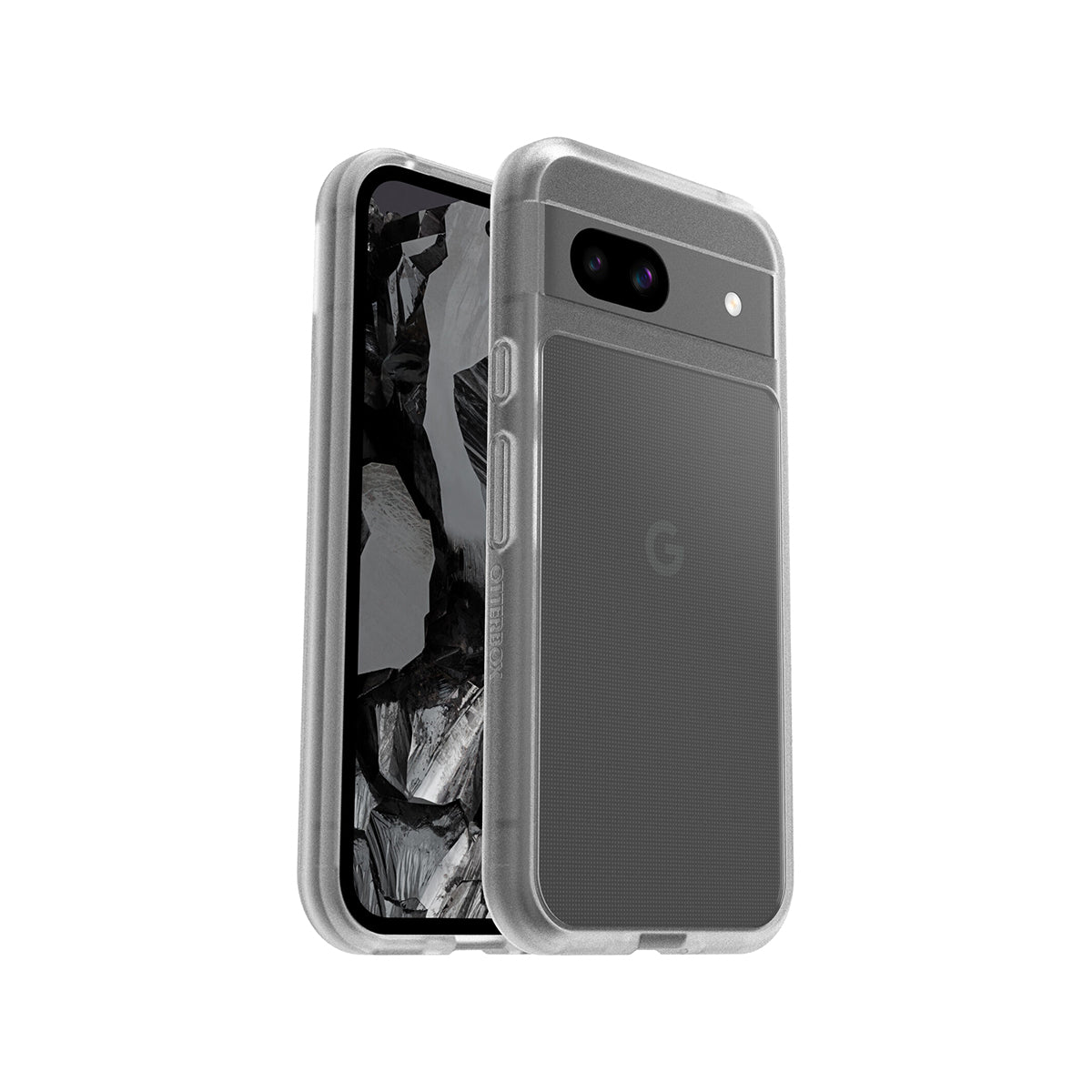OtterBox React Series Clear Protective Case for Google Pixel 8a - Shockproof & Slim Design for Everyday Use, Work & Outdoor Activities
