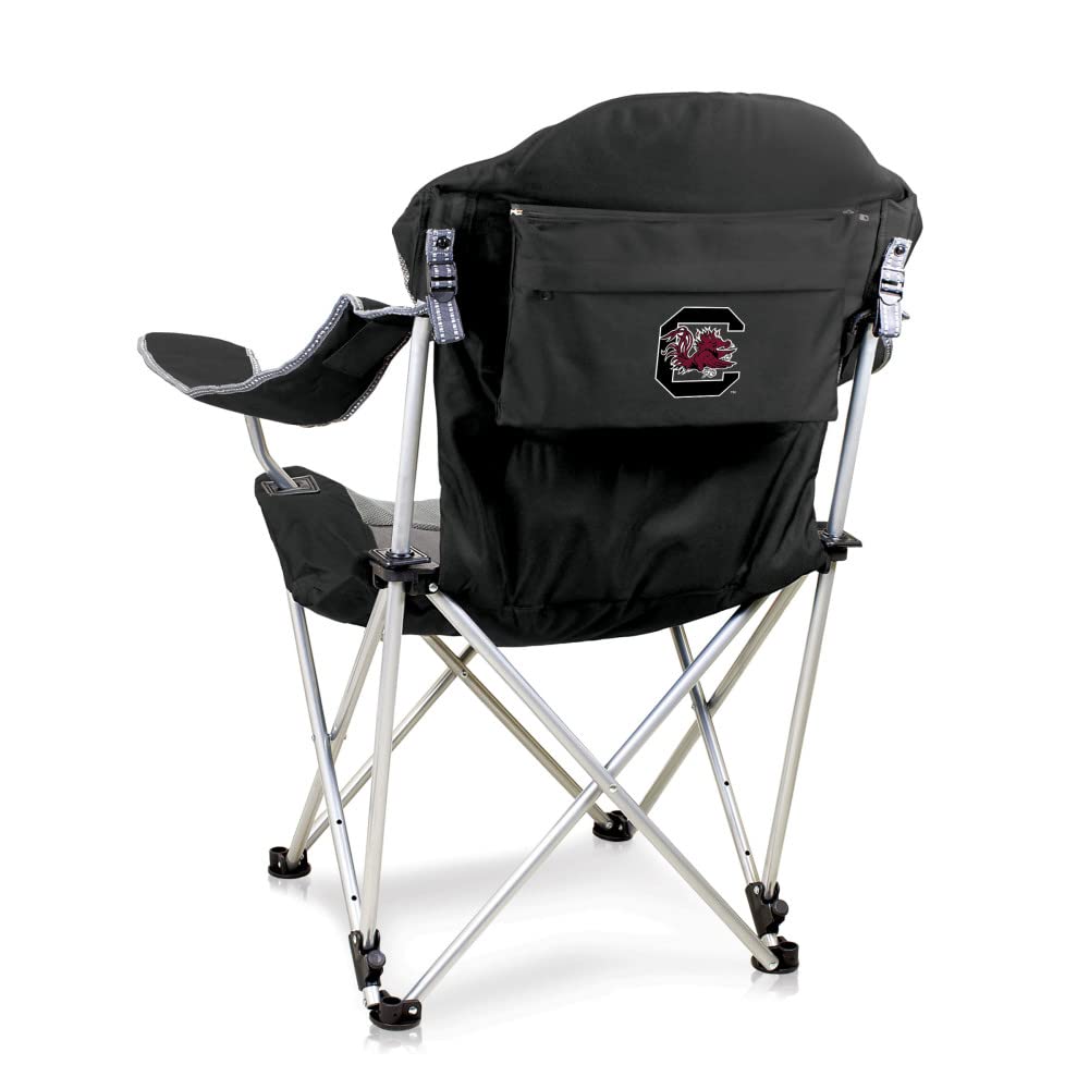PICNIC TIME NCAA Arkansas Razorbacks Reclining Camping Chair - Portable Folding Beach Chair for Adults with Carry Bag - Perfect for Tailgating, Camping, Beach and Outdoor Events
