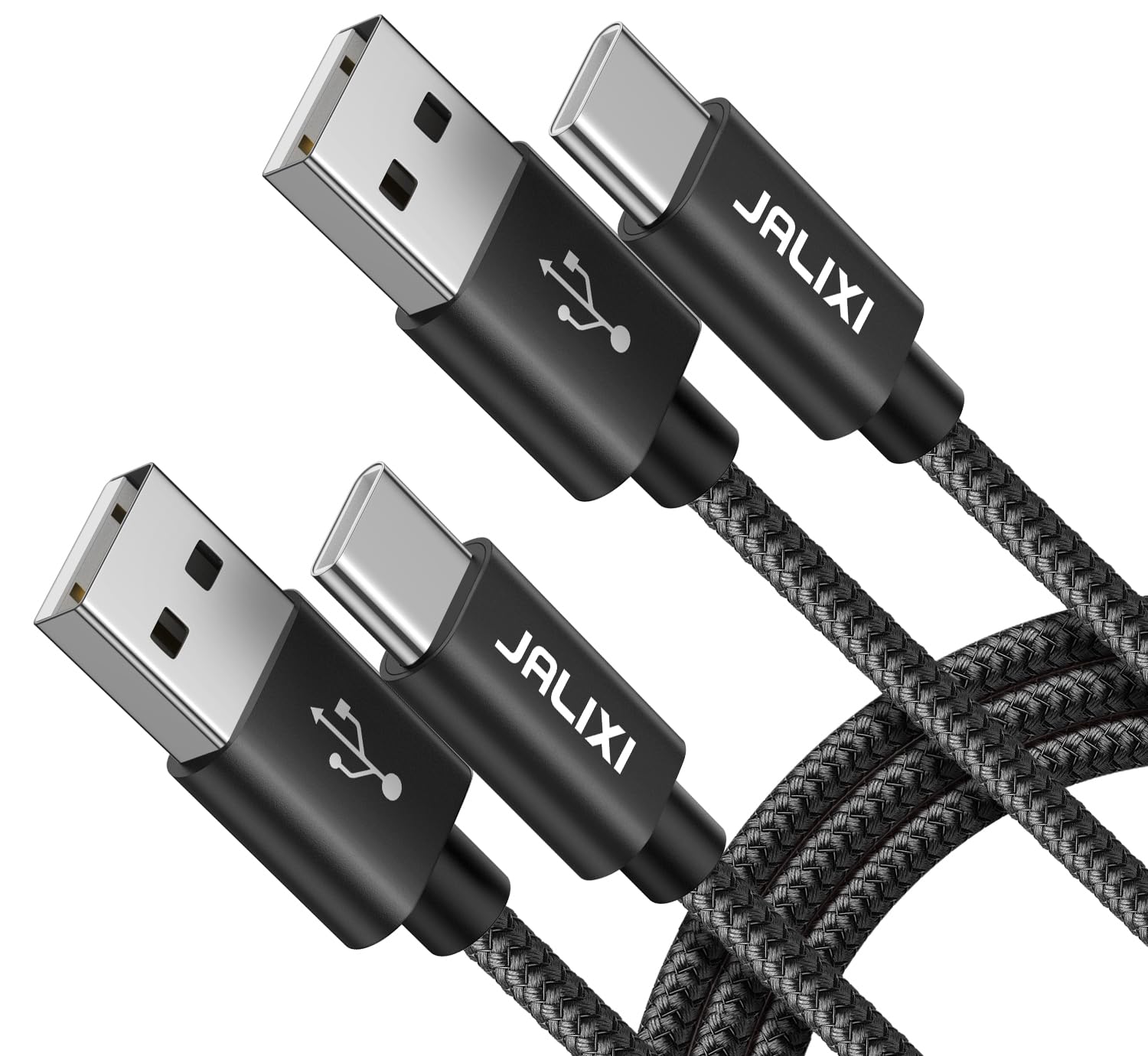 JALIXI 6ft USB C Cable Fast Charging Nylon Braided for PS5 Controller, Xbox Series X/S, Samsung Galaxy, Pixel - Durable & Tangle-Free for Gaming & Mobile Devices