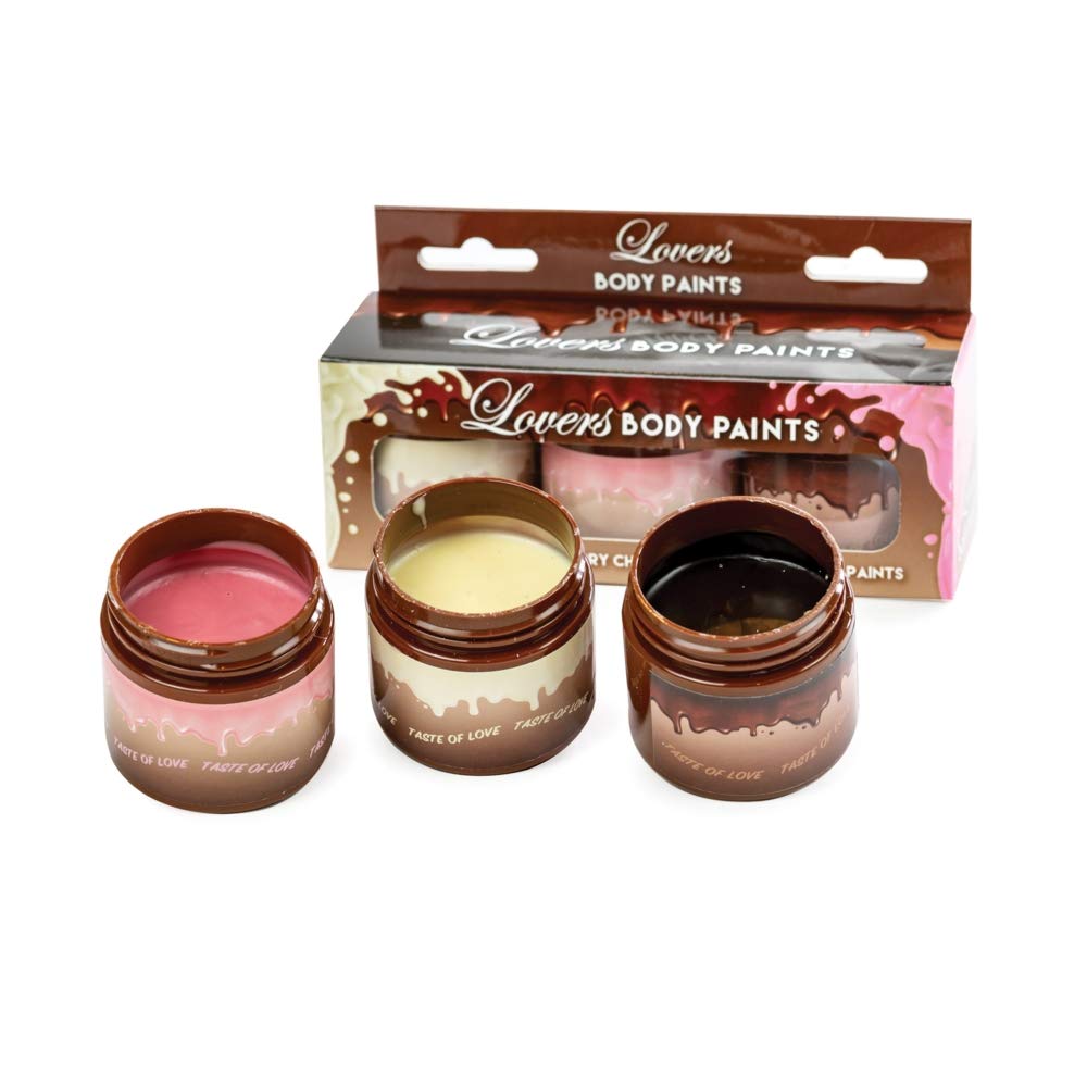 Edible Body Paint for Couples - Chocolate & Strawberry Flavors | Romantic Valentine's Gift for Lovers
