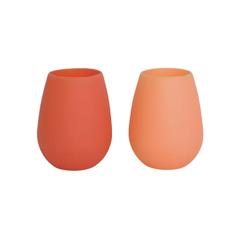 Fegg Terra & Peach Silicone Glasses - Shatterproof, BPA-Free, Flexible Eyewear for Outdoor Sports, Beach, and Pool Activities