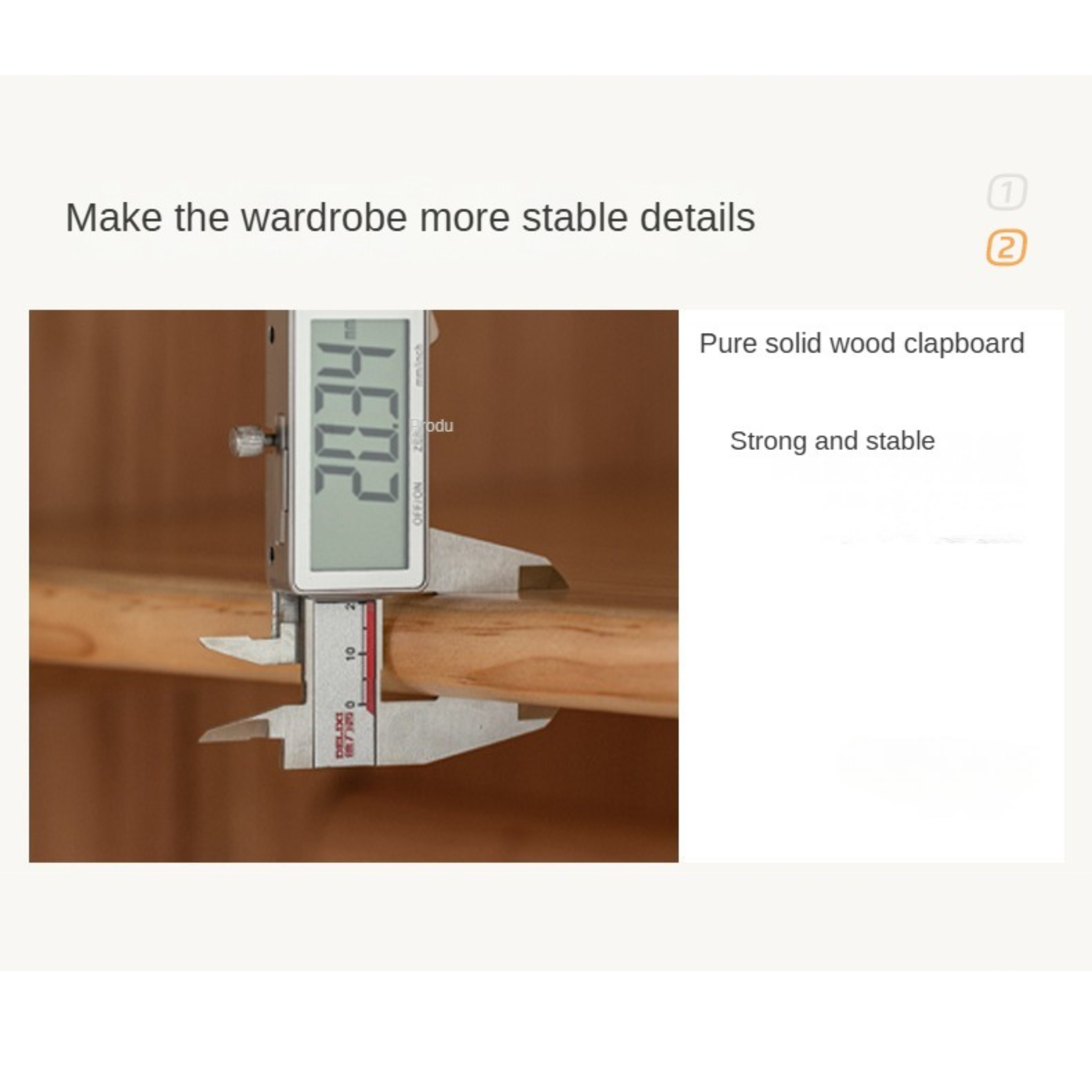 Solid Oak Wood Locker - Modern Wardrobe Closet for Bedroom, Office & Entryway Storage | Durable Wooden Cabinet with Hanging Rod & Shelves