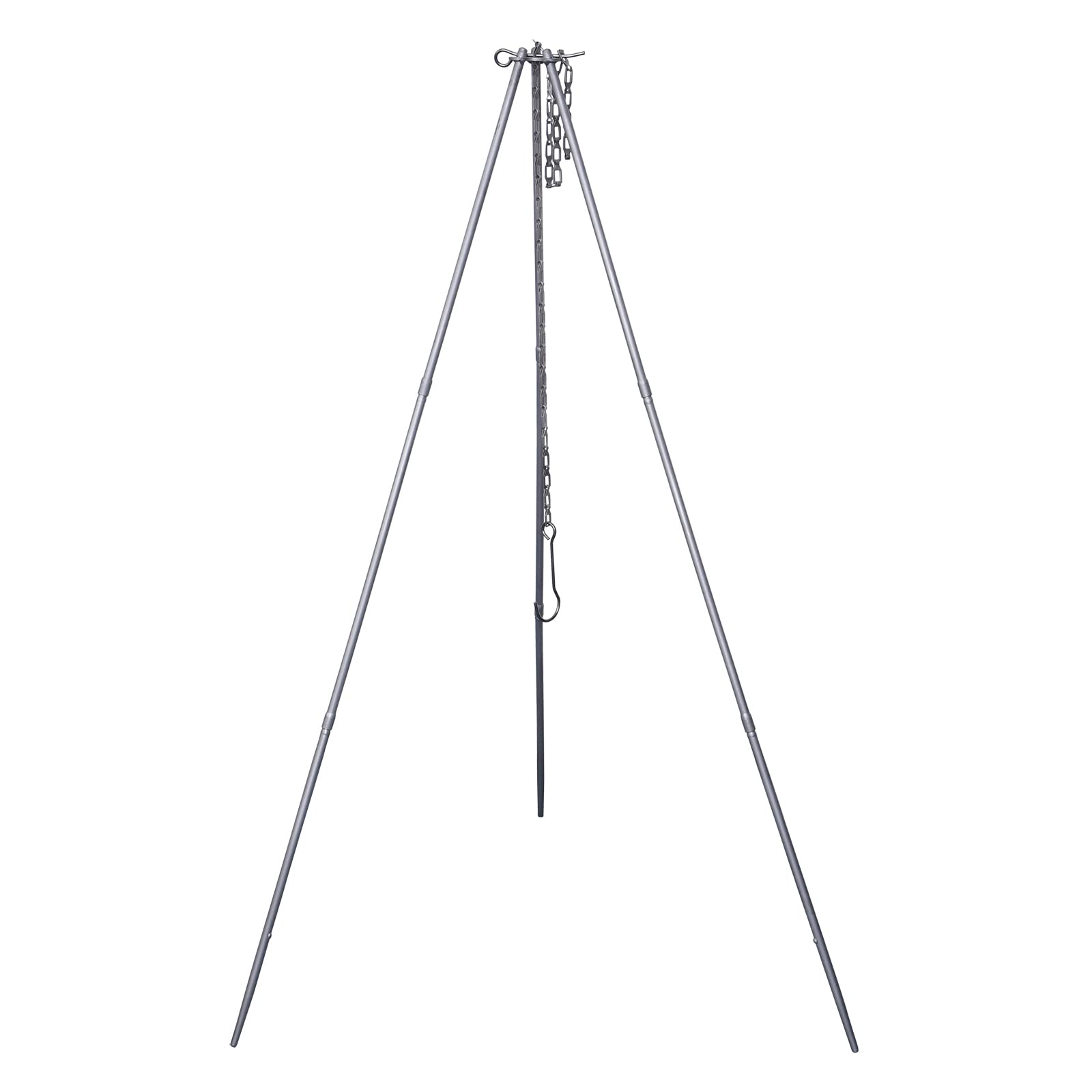 Adjustable Titanium Tripod Stand for Camping - Portable Outdoor Cookware Holder for Dutch Oven, Grill & Campfire Cooking | Perfect for Backpacking, Hiking & Wilderness Adventures (Ti9013O-Tripod)