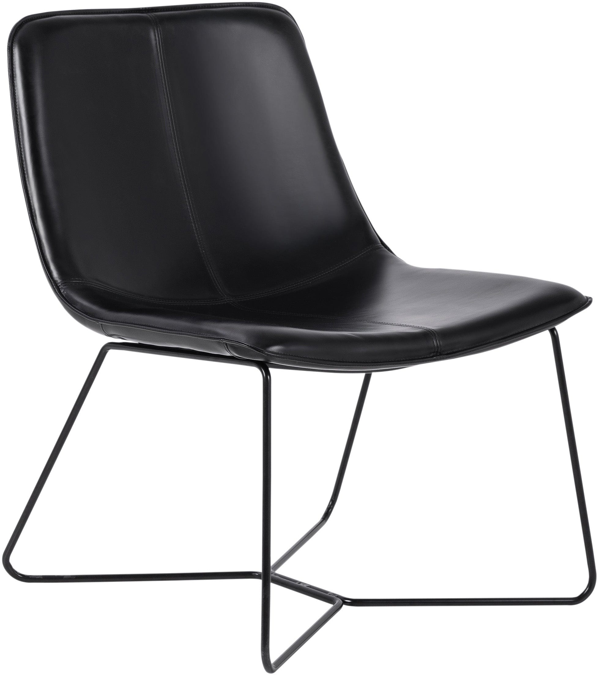 Office Star Grayson Accent Chair - Modern Home Office Chair with Padded Seat & Metal Base - Perfect for Home Office, Living Room & Reading Nook