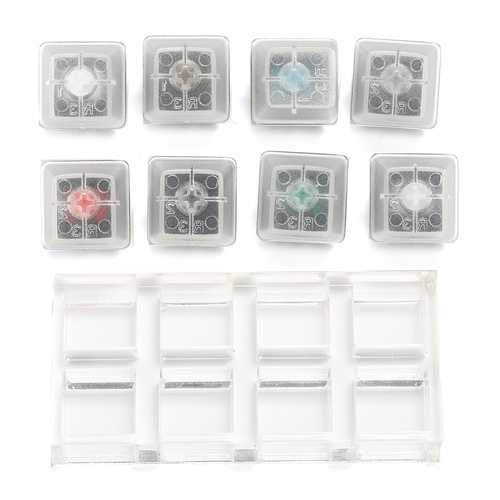 8 Key Mechanical Keyboard Switch Tester Kit - Cherry MX Compatible Keycaps & Switches Sampler for Gaming, Typing & DIY Customization (Perfect for PC Enthusiasts & Mechanical Keyboard Lovers)