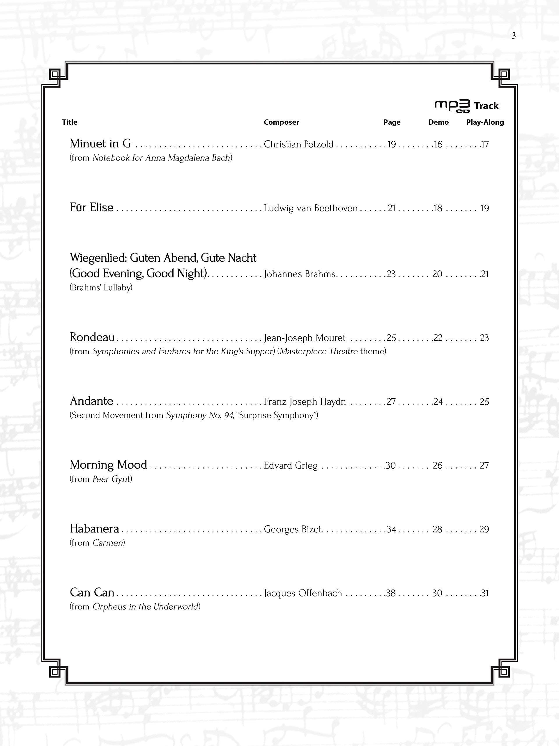 Easy Classical Themes Instrumental Solos for Violin - Book with Online Audio, Software & PDF Download | Perfect for Practice, Performances & Music Education