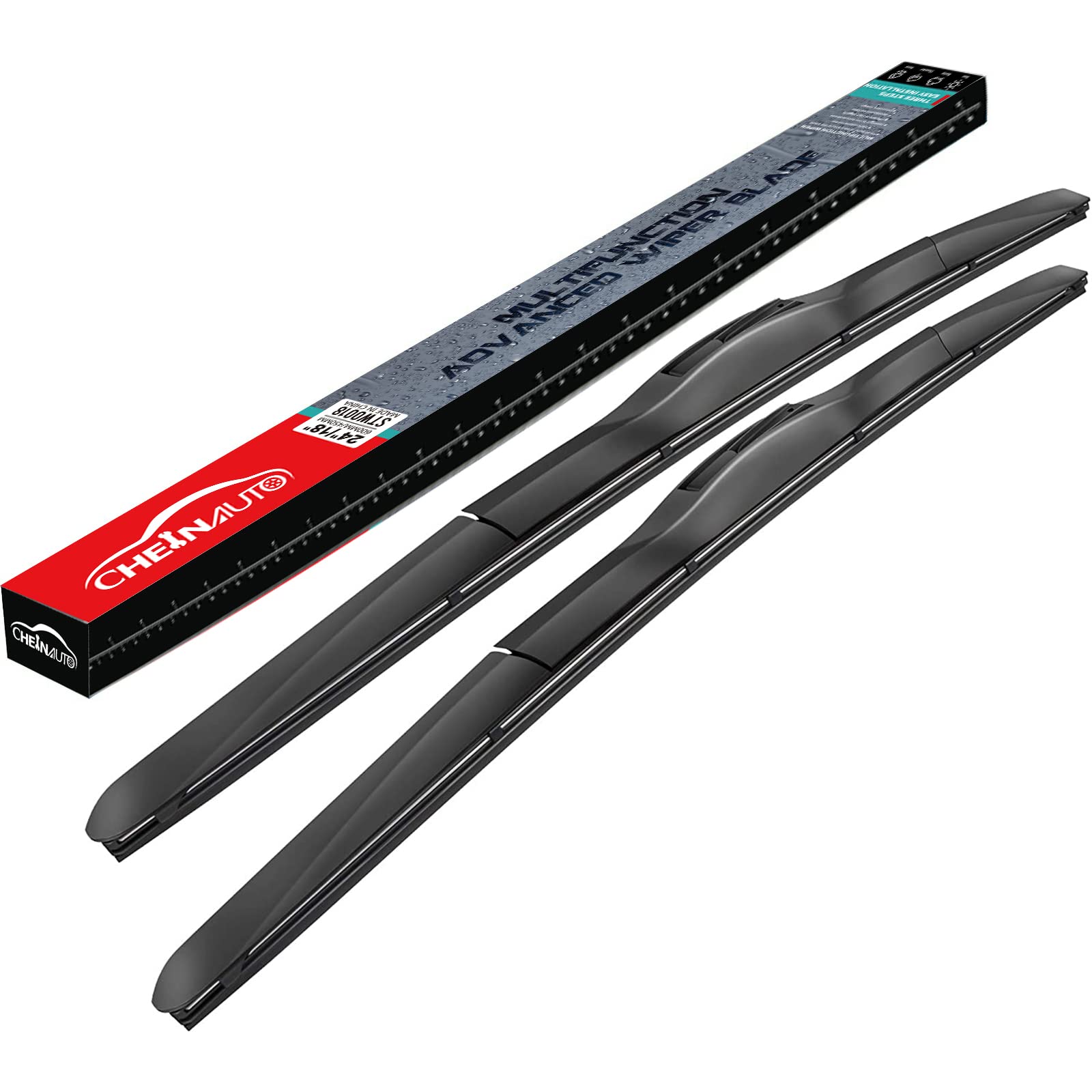 Premium GARVEE 26+18 Inch All-Season Windshield Wiper Blades (2 Pack) - Durable, Quiet & Stable OEM Quality with J&U Hook - Perfect for Rain, Snow & All Weather Conditions
