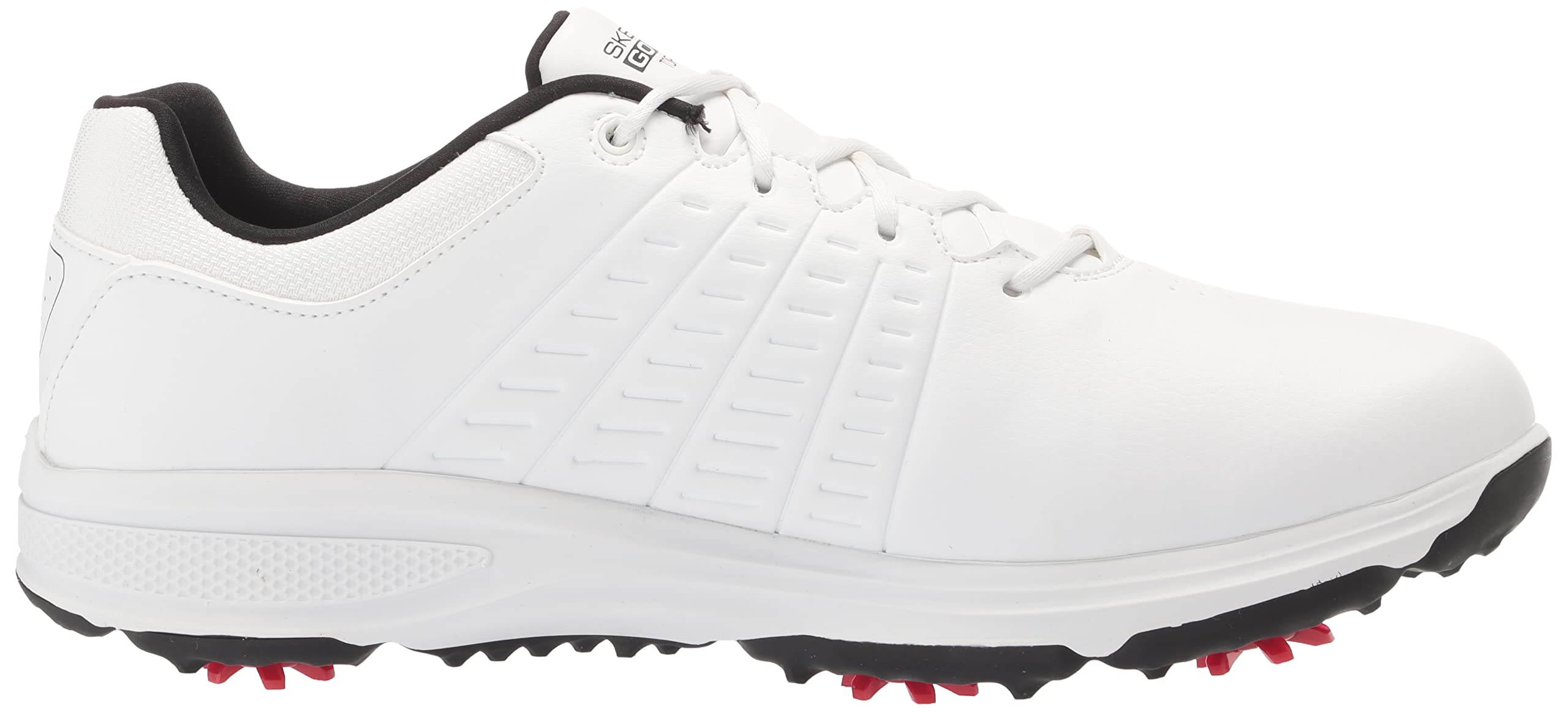 Skechers Go Golf Shoes for Men - Black/Red Size 43 EU - Perfect for Golf & Casual Wear
