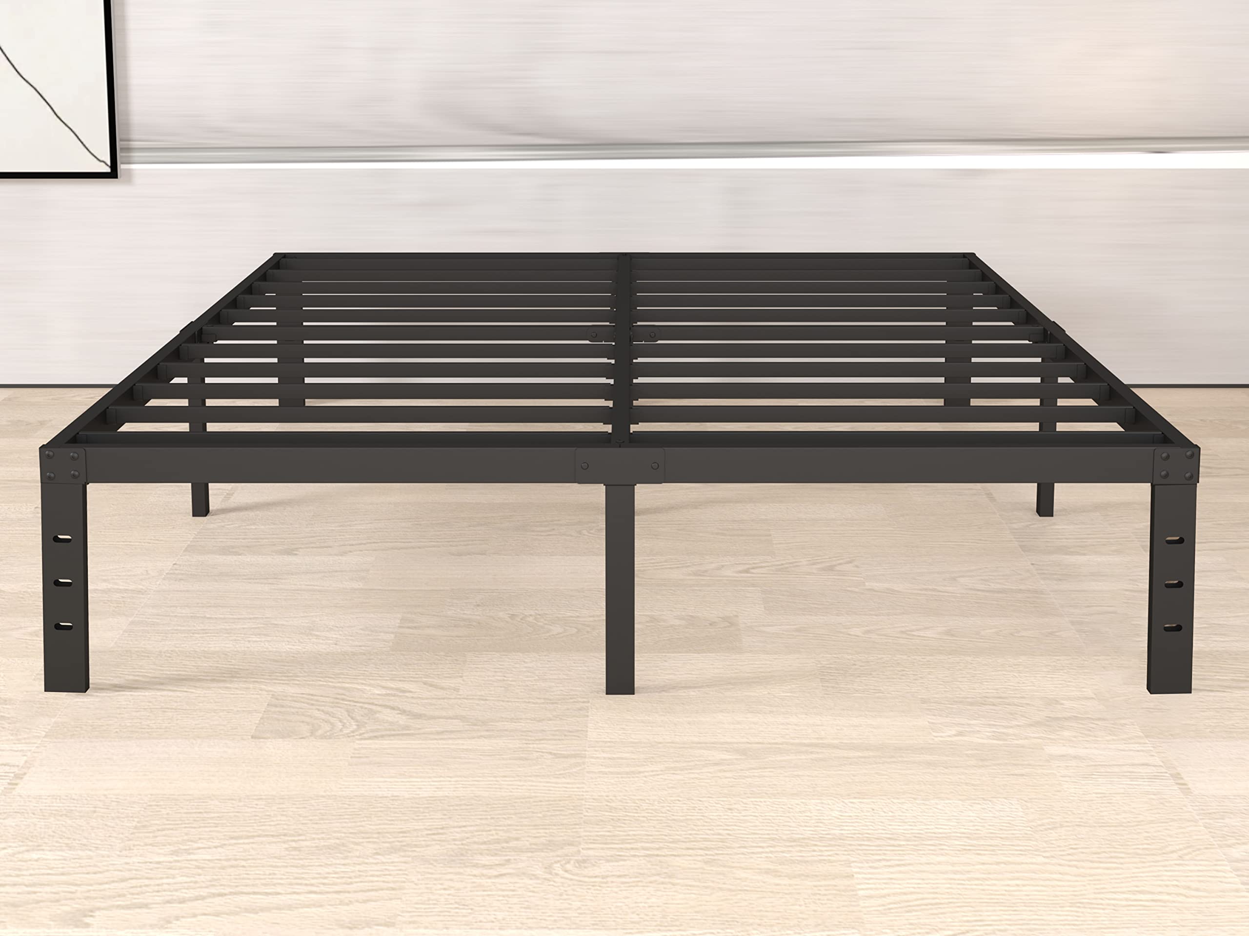 14 Inch King Size Metal Platform Bed Frame - Heavy Duty, No Box Spring Needed, Easy Assembly, Noise Free - Perfect for Master Bedrooms, Guest Rooms & Modern Home Decor