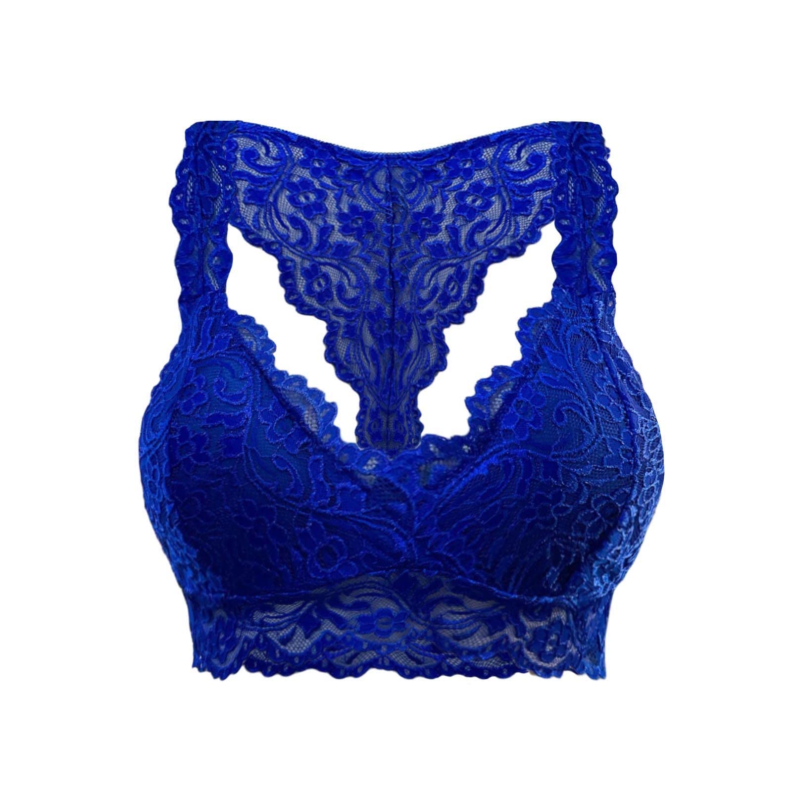 Sexy Lace Bralettes for Women - Comfortable Seamless Wirefree Bras for Yoga, Workout & Sports - Removable Padded Cami Tank Tops - Perfect for Gym, Lounge & Everyday Wear