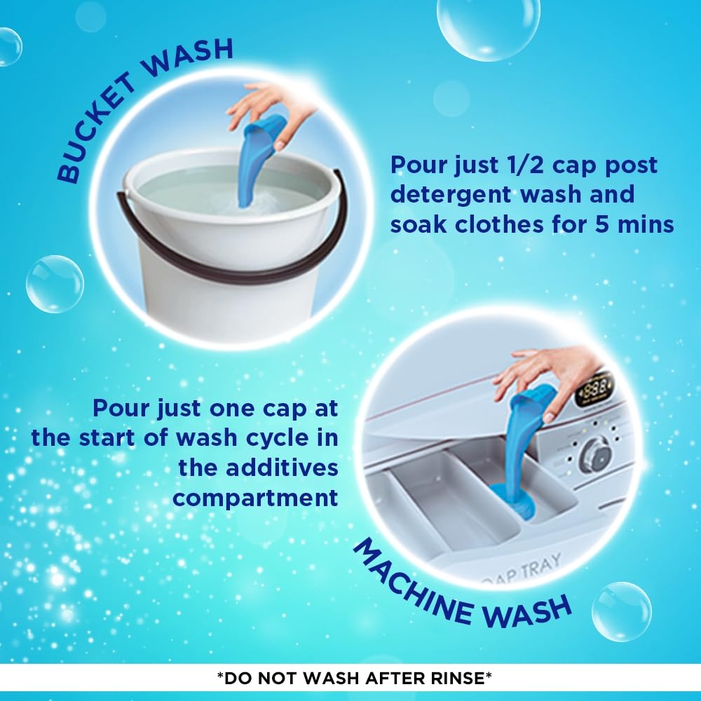 Comfort Morning Fresh Fabric Conditioner 860 mL | Liquid Fabric Softener for Softness, Shine & Long-Lasting Freshness | Ideal for Laundry, Bedding & Clothes Care