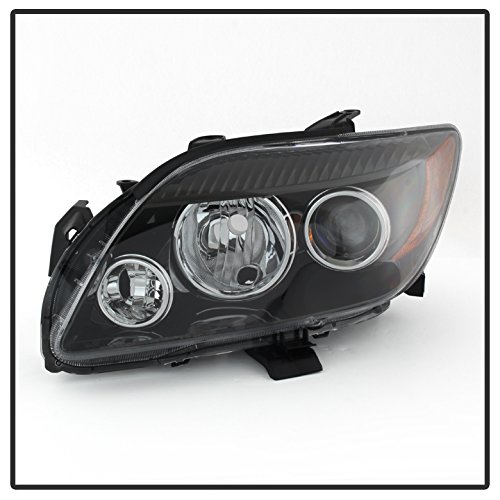 Xtune TC Crystal LED Headlights - Black Housing & Clear Lens for Enhanced Night Visibility - Perfect for Trucks, SUVs, and Off-Road Vehicles