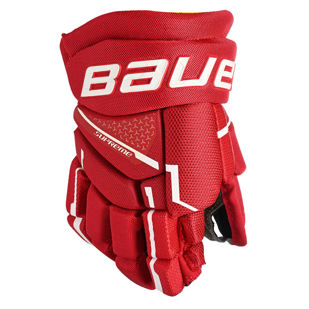 Bauer Supreme Mach Youth Ice Hockey Gloves - Lightweight & Protective for Young Players - Perfect for Practice & Games