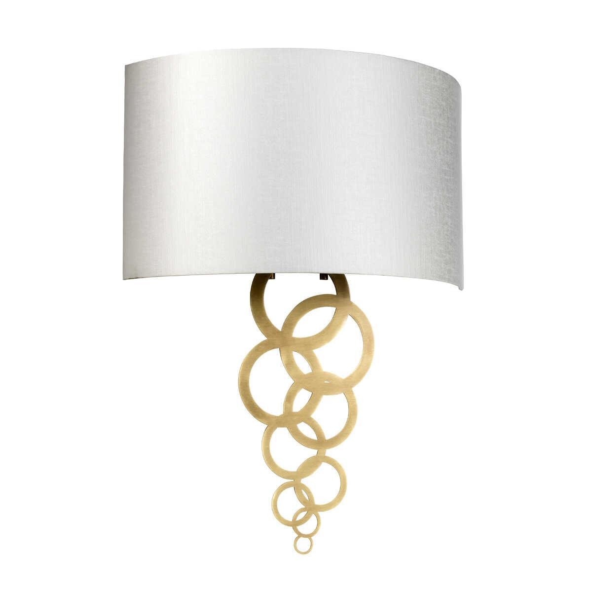 Elstead Lighting Curtis Large 2-Light Aged Brass Wall Sconce - Perfect for Bedroom, Hallway, and Outdoor Patio Lighting