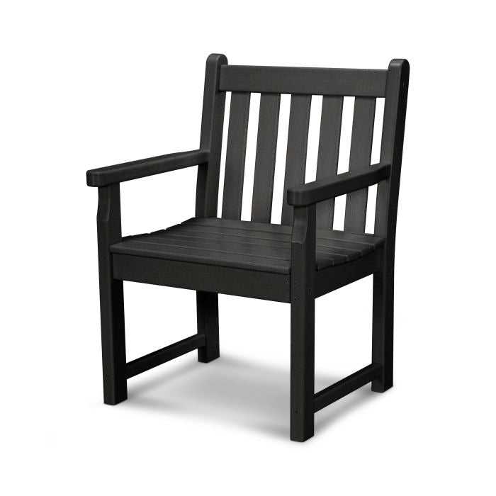 POLYWOOD Traditional Garden Arm Chair - Durable Outdoor Furniture for Patio, Deck, and Backyard Relaxation