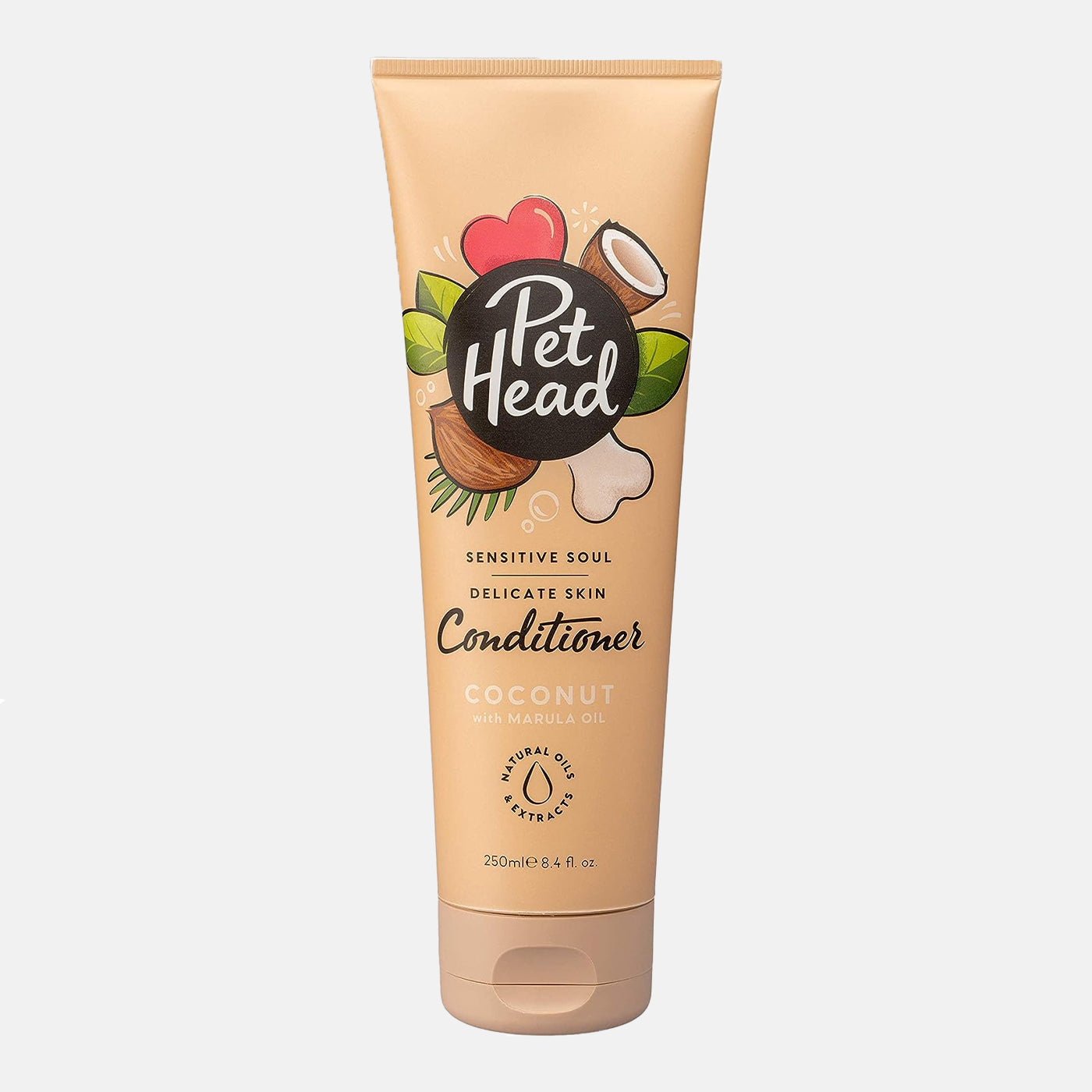 Pet Head Sensitive Soul Conditioner for Dogs & Cats - 250ml | Hypoallergenic & Gentle Formula for Sensitive Skin - Perfect for Bath Time & Grooming
