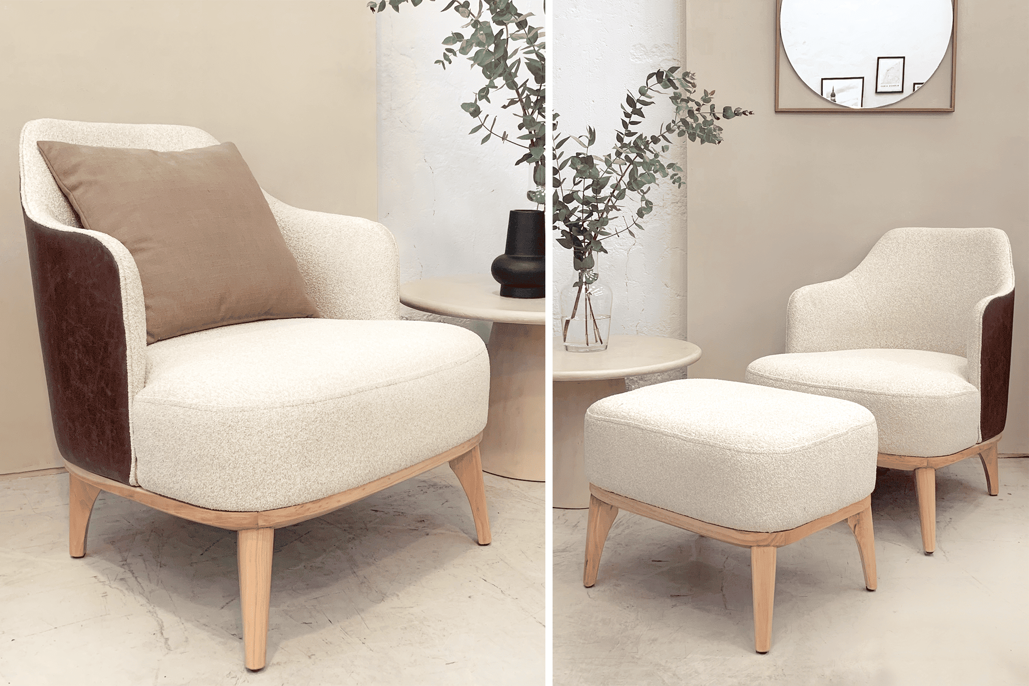Lisa Armchair - Modern Upholstered Accent Chair for Living Room, Bedroom & Office - Comfortable Lounge Seating with Stylish Design