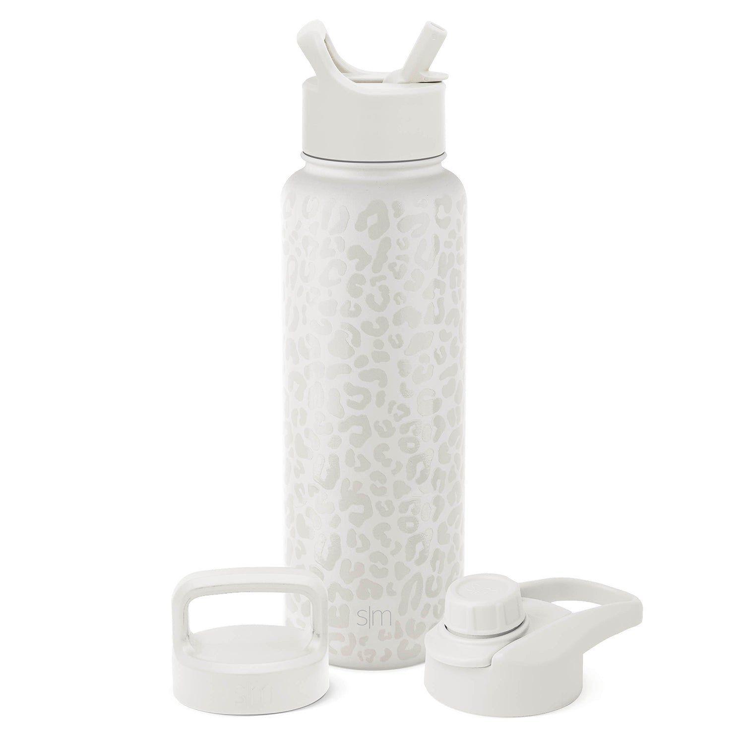 Summit Insulated Water Bottle with 3 Lids - Straw, Chug & Handle | Leakproof Stainless Steel Thermos for Gym, Hiking & Everyday Hydration