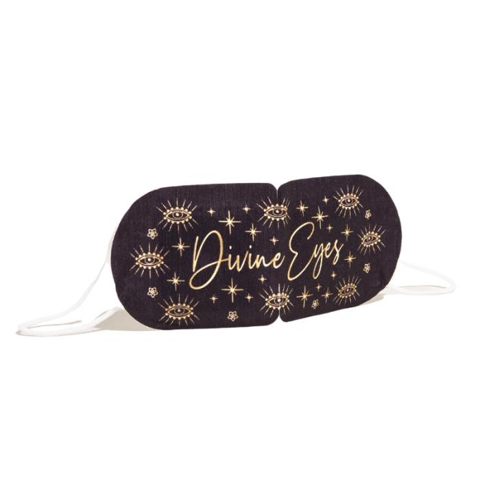 Divine Eyes Self Heating Eye Mask for Relaxation & Stress Relief - 1 Count - Perfect for Travel, Work, and Home Use