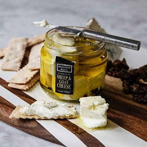 Premium Australian Marinated Feta Cheese by Meredith Dairy - Soft & Creamy Goat Cheese - 11oz (6 Pack) - Perfect for Salads, Charcuterie Boards & Mediterranean Recipes