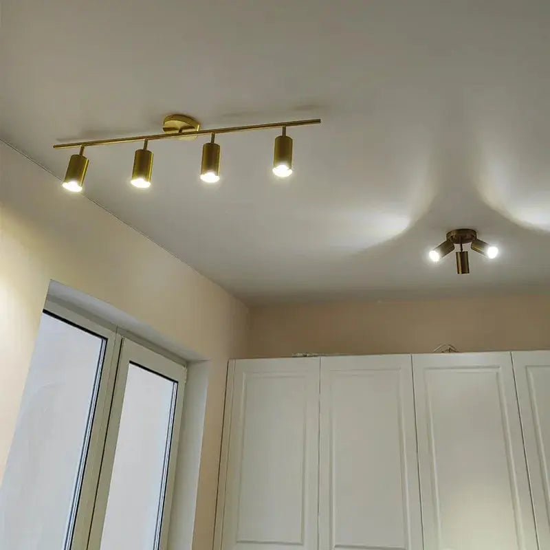 Surface Mounted Minimalist Modern Track LED Lighting - Energy Efficient Dimmable Lights for Home, Office, and Retail Spaces