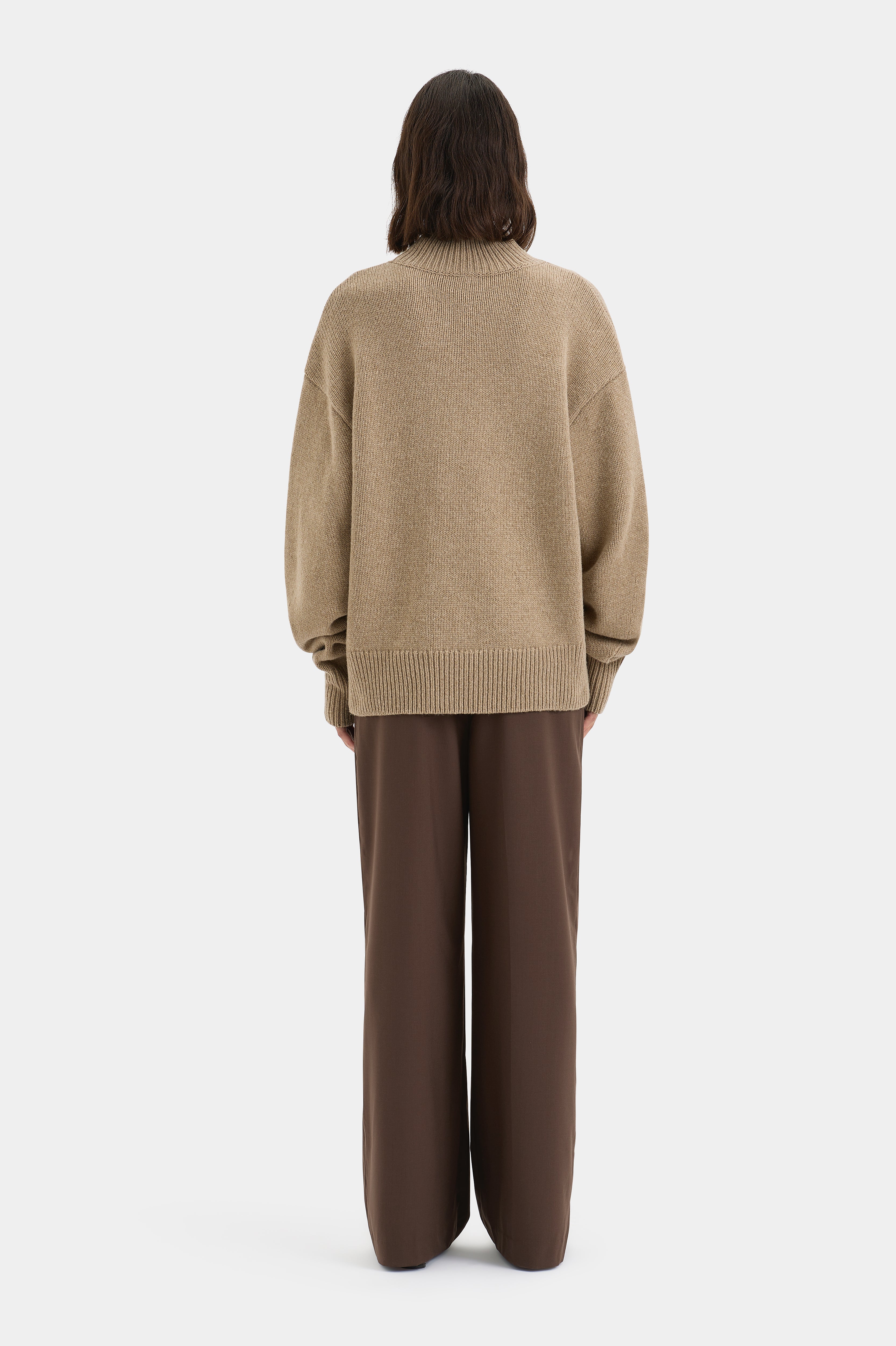 Teatro Oversized Sweater Women's Chunky Knit Pullover - Cozy Winter Fashion for Casual Outings & Coffee Dates