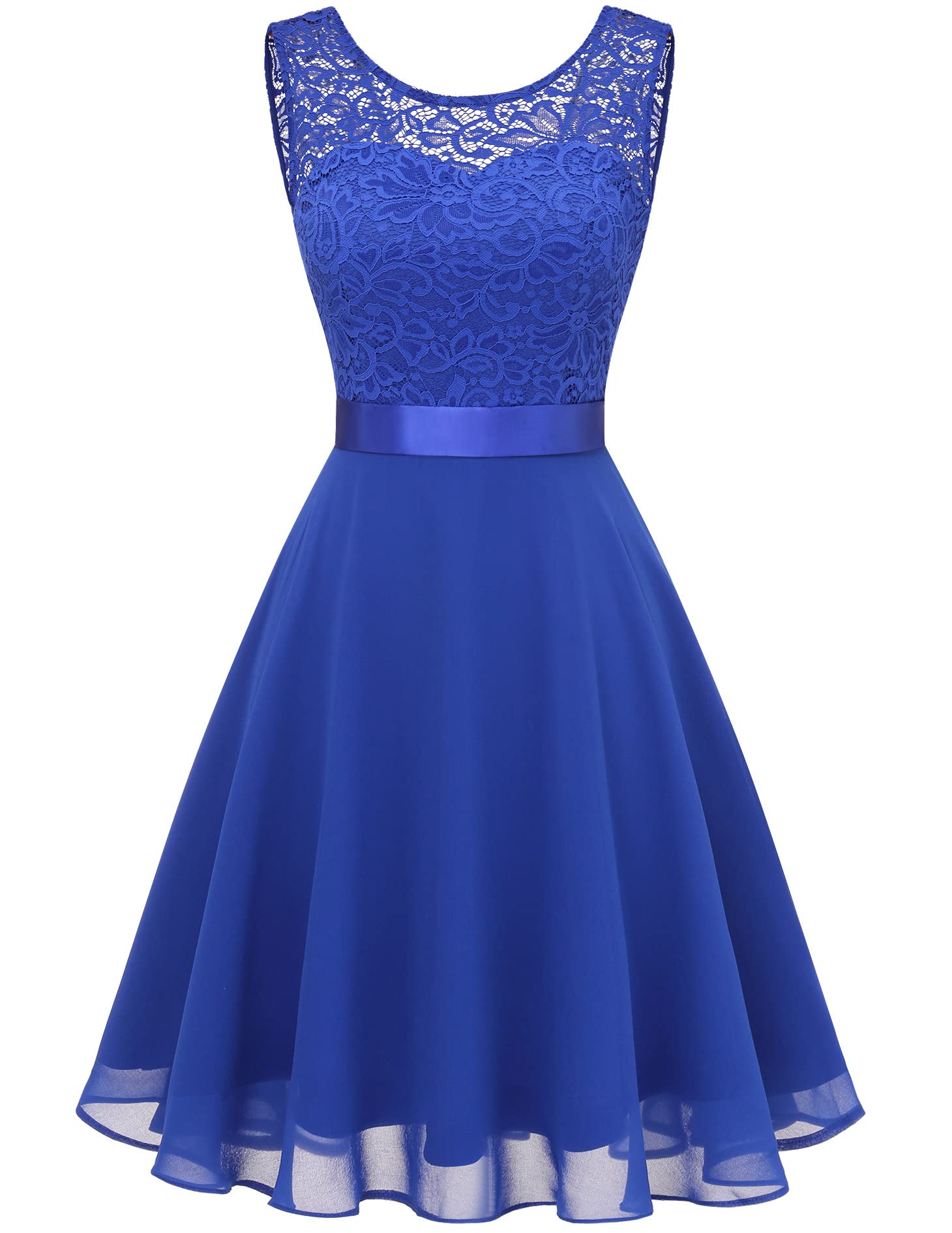 BeryLove Women's Short Prom Dress Lace Formal Gown for Wedding Guest, Cocktail Party & Bridesmaid | Elegant Evening Wear for Special Occasions