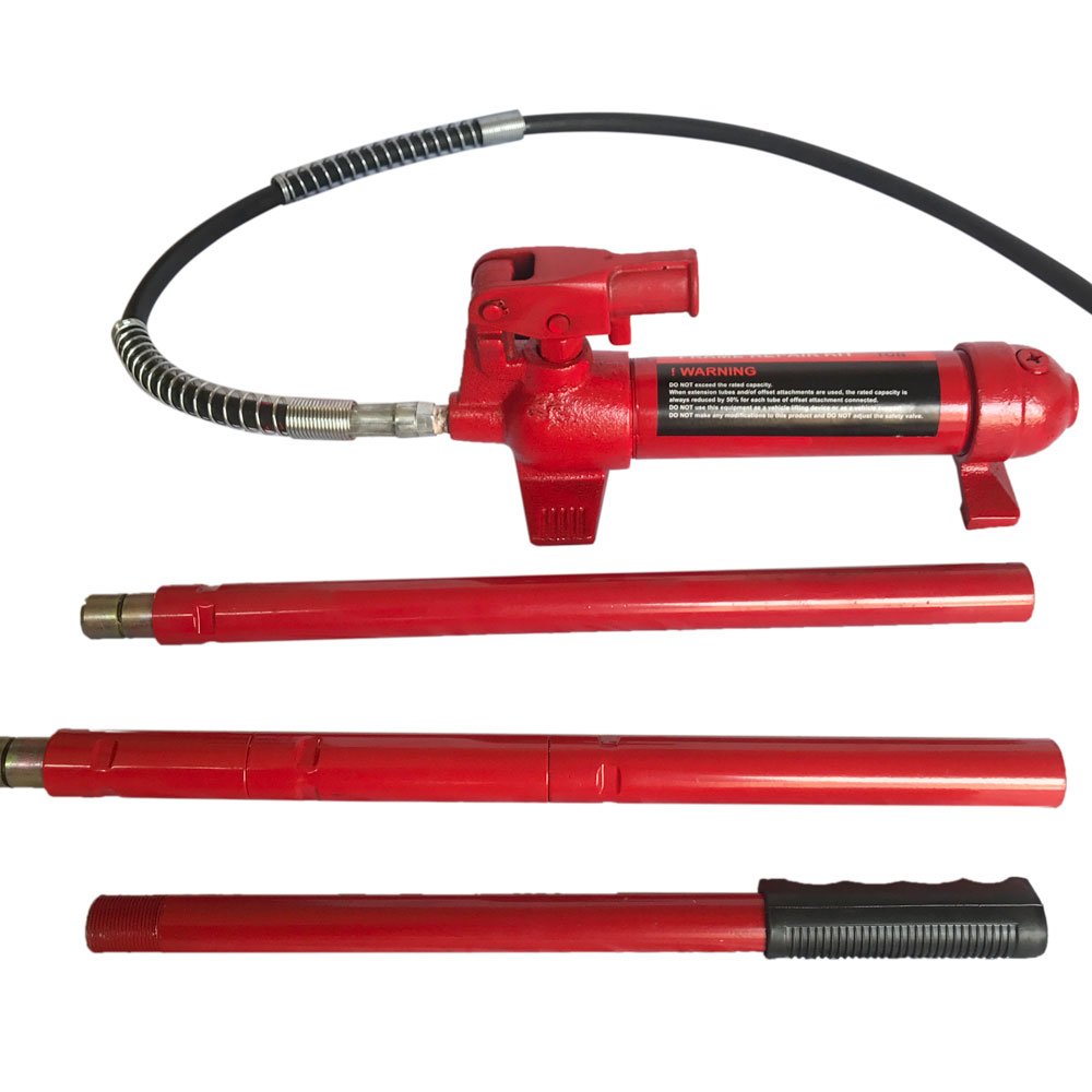 4 Ton Porta Power Hydraulic Kit - Heavy Duty Auto Body Frame Repair Jack for Car, Truck & SUV - Perfect for Collision Repair, Dent Removal & Frame Straightening